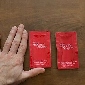 Alexander McQueen Red Kingdom Travel Lotion & Shower Gel Sachets